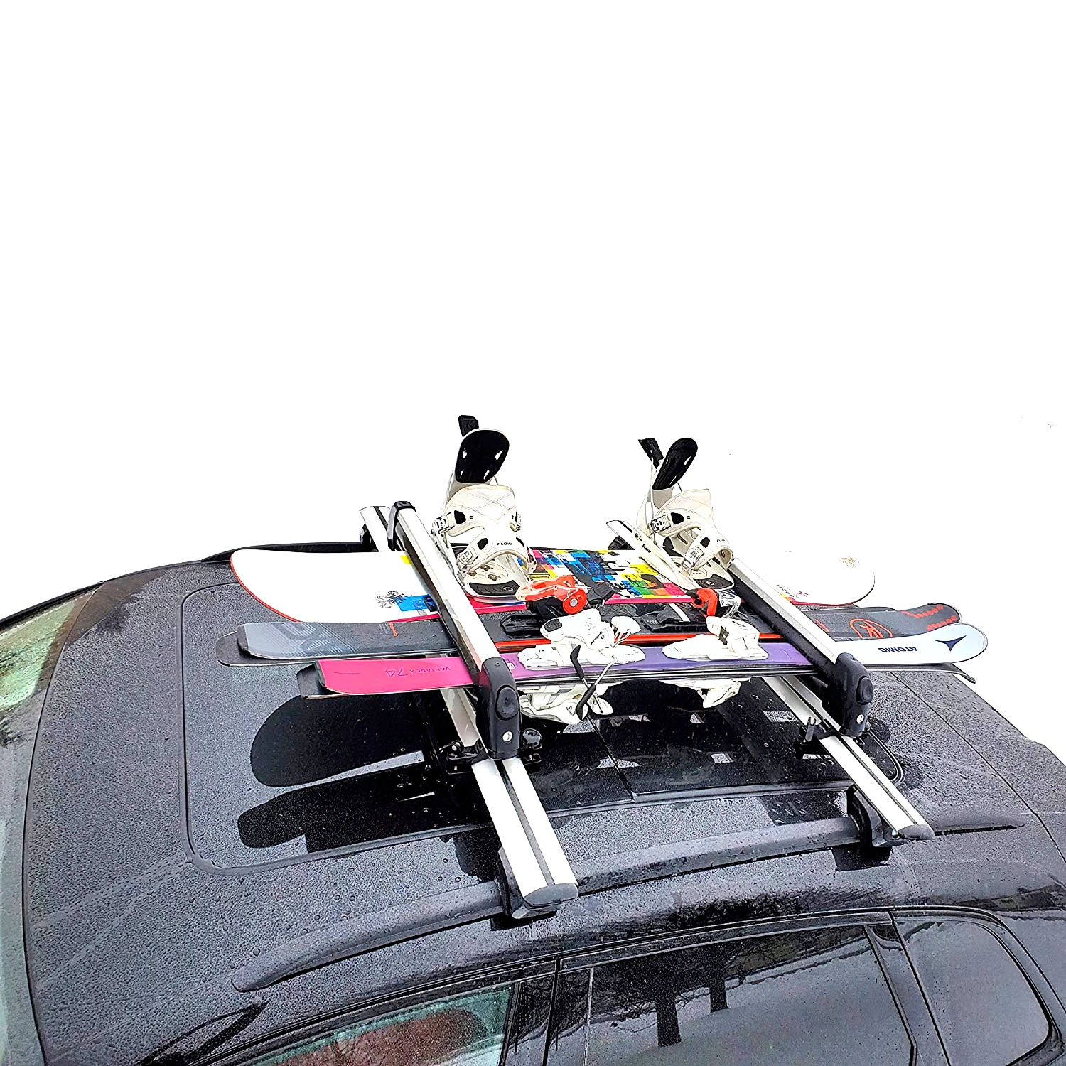 Универсальные Багажники для лыж и сноуборда на крыше 2 шт. крепления верхних