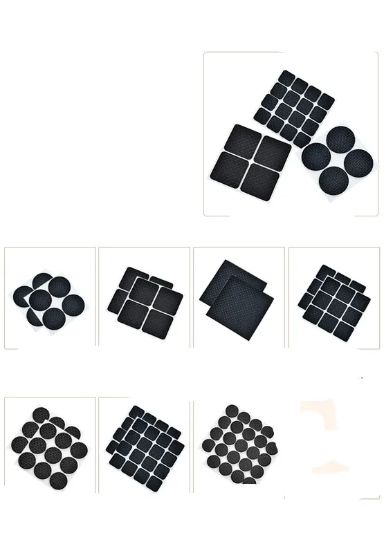 32 шт. белые самоклеящиеся мебельные чехлы для стульев ножек крышек напольных