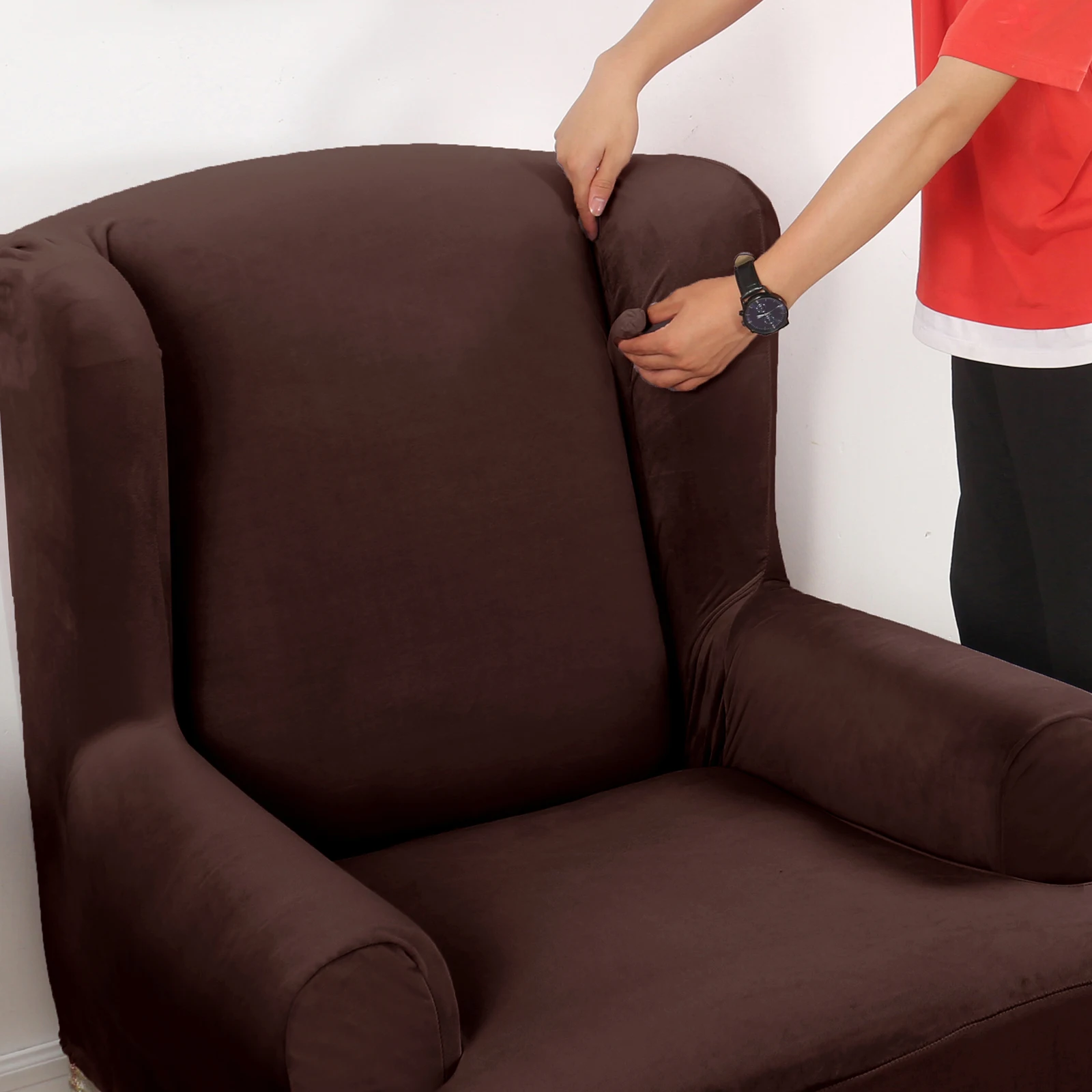 

Luxury Sofa Chair Cover Non Slip Washable Armchair Seat Slipcover Protector