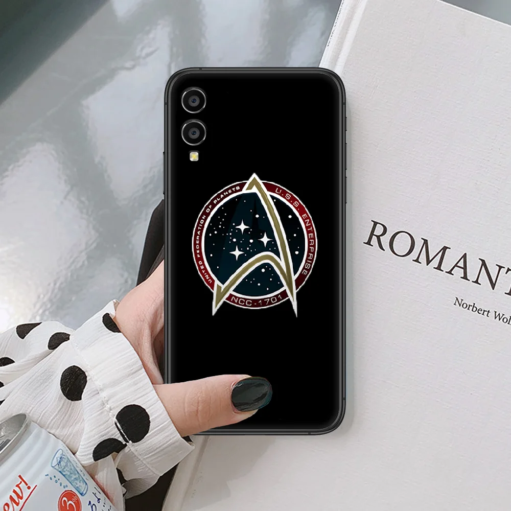 

Star Trek logo Phone case For Huawei Honor 6 7 8 9 10 A C X i 20 Lite Pro Play black black cell cover soft shell luxury prime