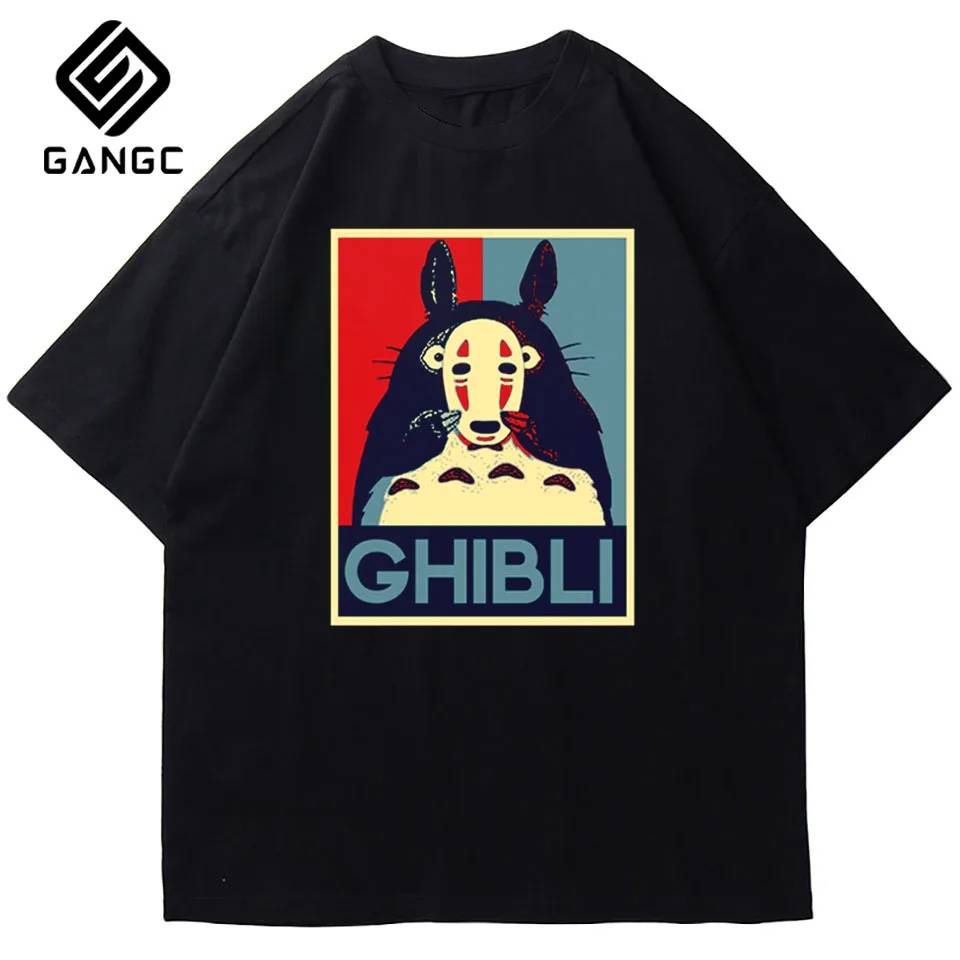 Женская футболка с японским мультяшным аниме рисунком ghiсот Винтажная Футболка