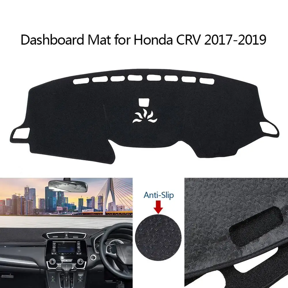 

Car Dash Board Mat Cover forHonda CRV 2017-2019 Right Rudder Anti-dirty Pad Cover Double Anti-Skid Carpet Dashboard Mat