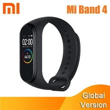 Глобальная версия Xiaomi Mi смарт-браслет 4 3 цвета AMOLED экран пульсометр фитнес Bluetooth 5,0 спортивный водонепроницаемый браслет