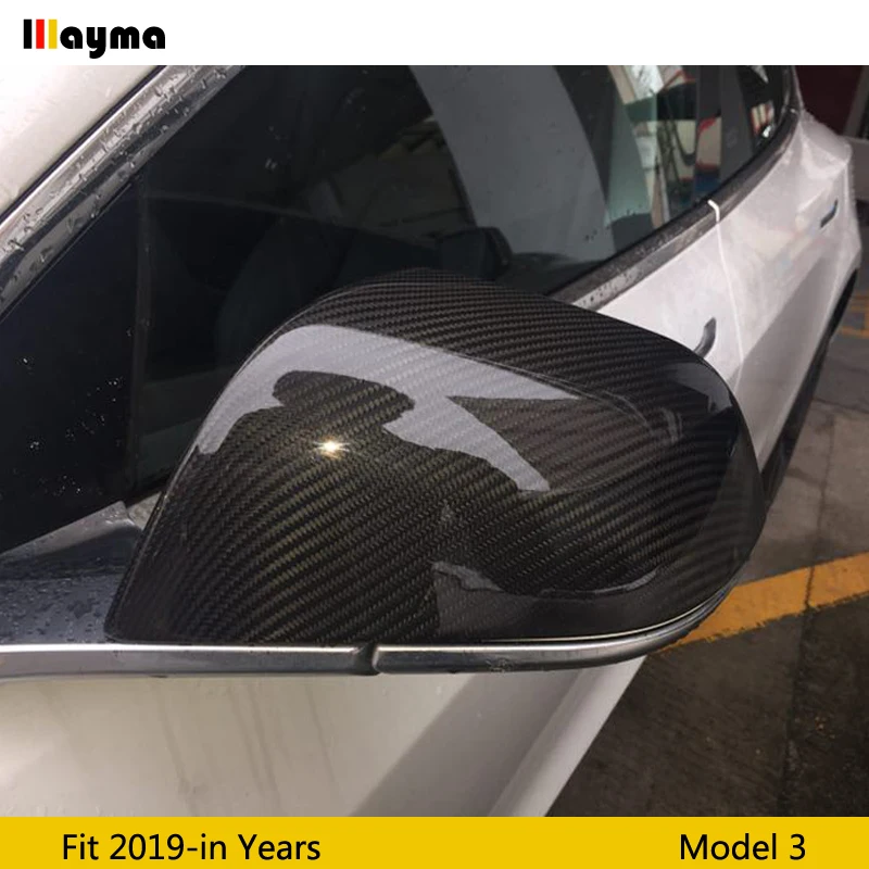 Крышка для зеркала из углеродного волокна Tesla модель 3 2019 год Модель CF