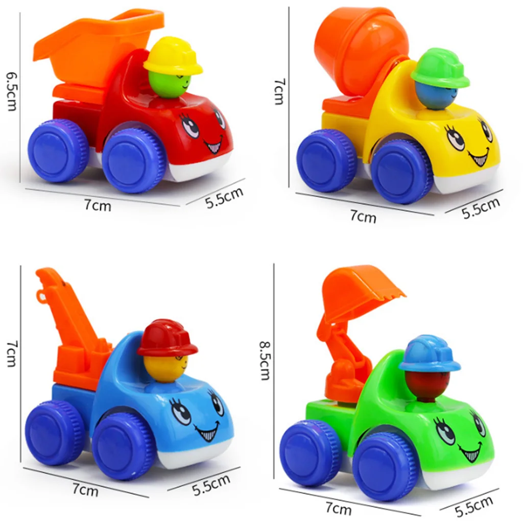 

Cute Colored Engineering Truck Cars Digger Crane Trucks Vehicles Kids Toy