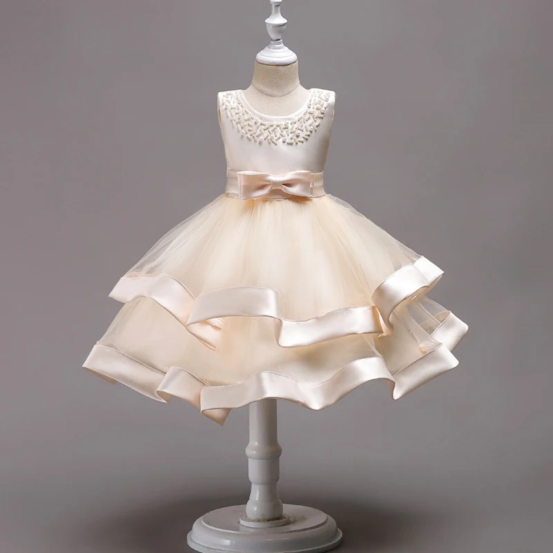 Детское мягкое бальное платье с оборками 6 цветов |