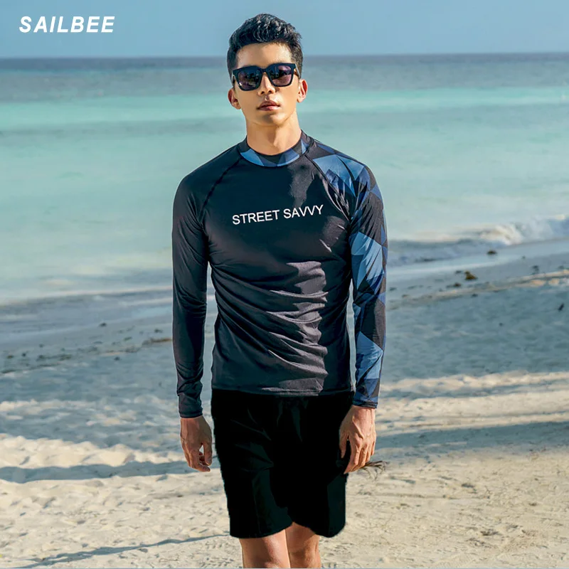 Рашгард SAILBEE женский с длинным рукавом купальник в стиле ретро цветочным принтом