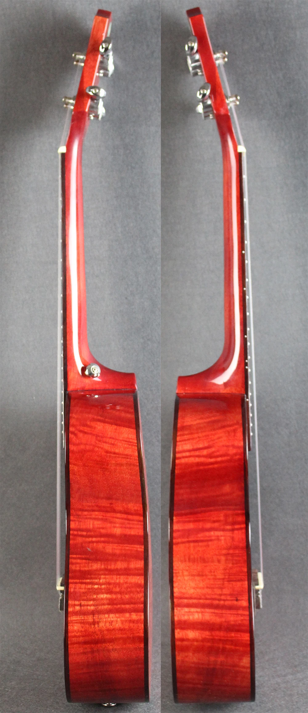 Концерт Гавайская гитара из красного дерева клена верх верхом обожжённого по