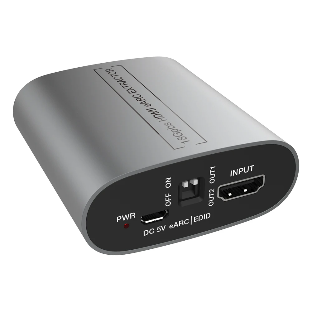 

18 Гбит/с HDMI-совместимый 2.0b аудио экстрактор ARC eARC сплиттер адаптер конвертер для усилителя звуковой панели динамика HDTV