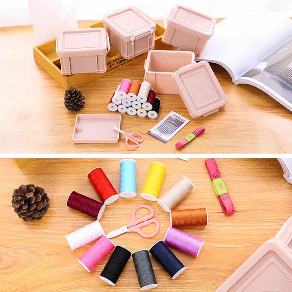 1 шт. набор инструментов для шитья коробка хранения рукоделия и украшения дома с