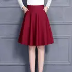 Юбка средней длины с карманом + защитные штаны, юбка средней длины для танцев, универсальная пикантная юбка-трапеция средней длины, большие размеры, весна-лето