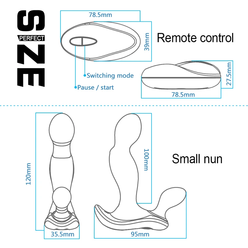 OMYSKY массажер вибратор для простаты Мужская Анальная пробка водонепроницаемые