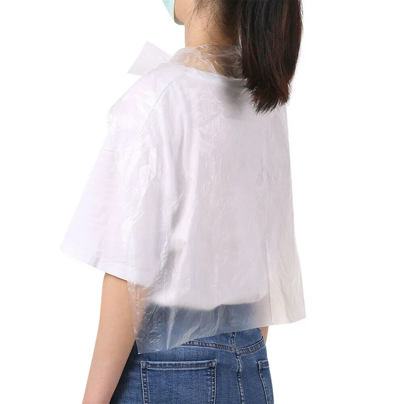 

50pcs Disposable Hair Coloring Cape Waterproof Hair Coloring Shawl Cape Hairdresser Stylist Wrap Durable Waterproof Non-stick