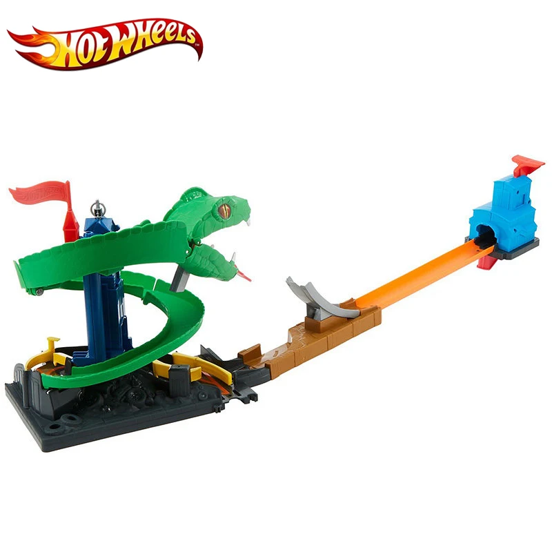 Hot Wheels оригинальная модель трассы дети Кобра гоночный туннель взволнованный