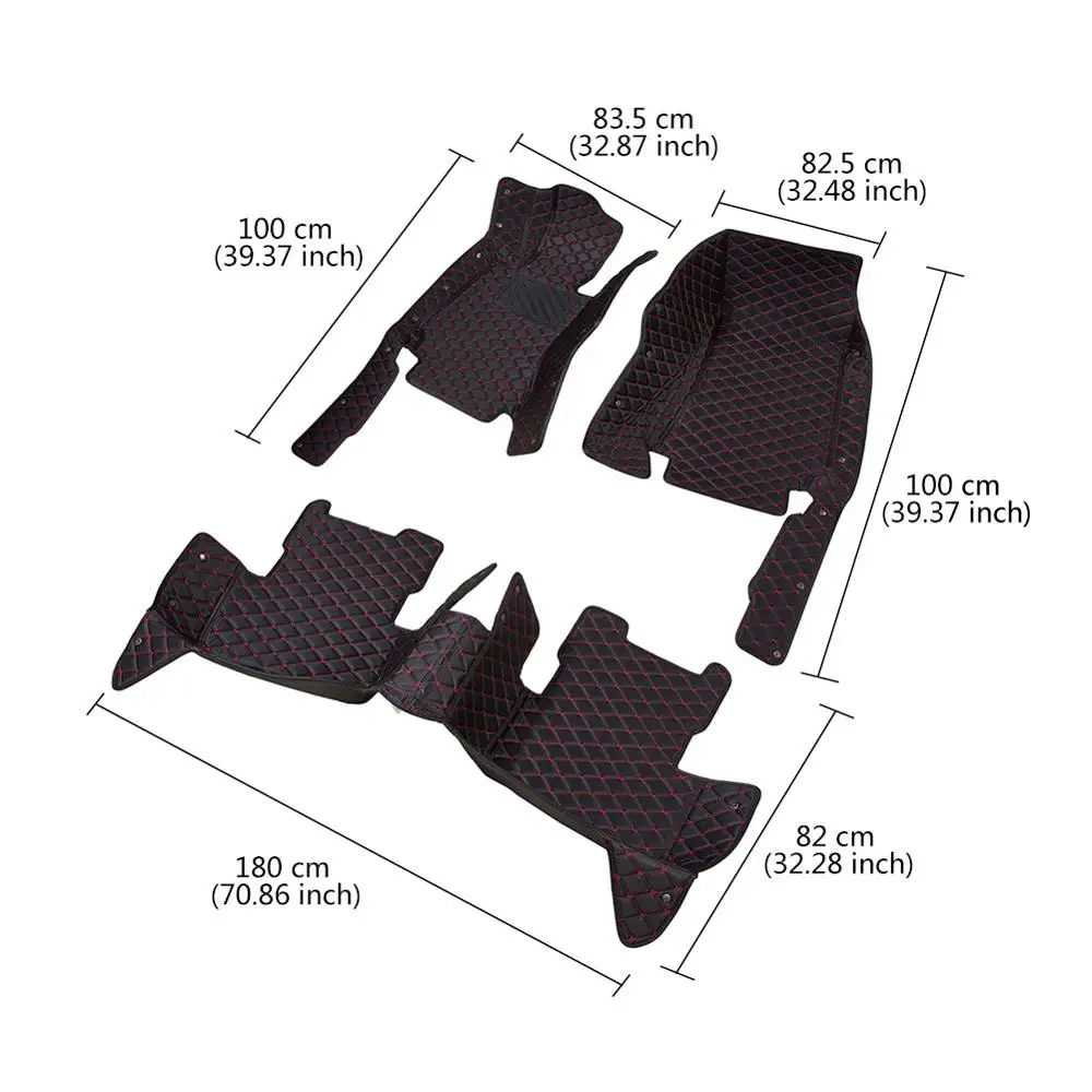 

3pcs/Set All Weather PU Floor Protection Mat 2014-2019 Auto Foot Pads Automobile Carpet Cover