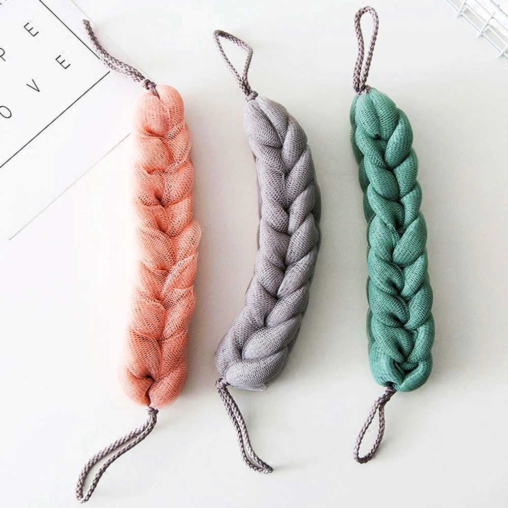 

Веревочная губка для спины, губка для душа, тела, отшелушивающий ремешок, сетка для цветов, скребок для плеч, длинная губка для душа, щетка дл...