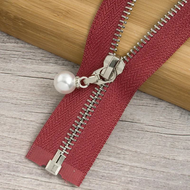 wineredsilver85cm 1/2 шт. 85 см 120 см 5# разъемная застежка-молния жемчужные металлическая молния eco-friendly открытые пальто куртки застежки-молнии для шитья одежды застежки-молнии для рукоделия KY969 - Цвет: wineredsilver85cm