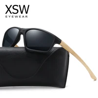 gm bamboo sport sunglasses men polarized mirror full frame wood shades goggles handmade support custom logo