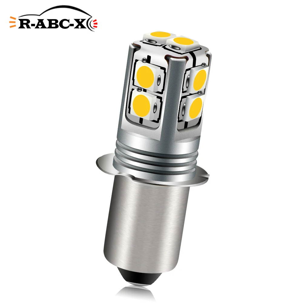 Лампа фонарика RUIANDSION E10 P13.5S PR2 3030SMD 6000K 4300K Maglite 6-40 В 9 12 18 24 4D 6D 9D фонарь 4-9 ячеек 600