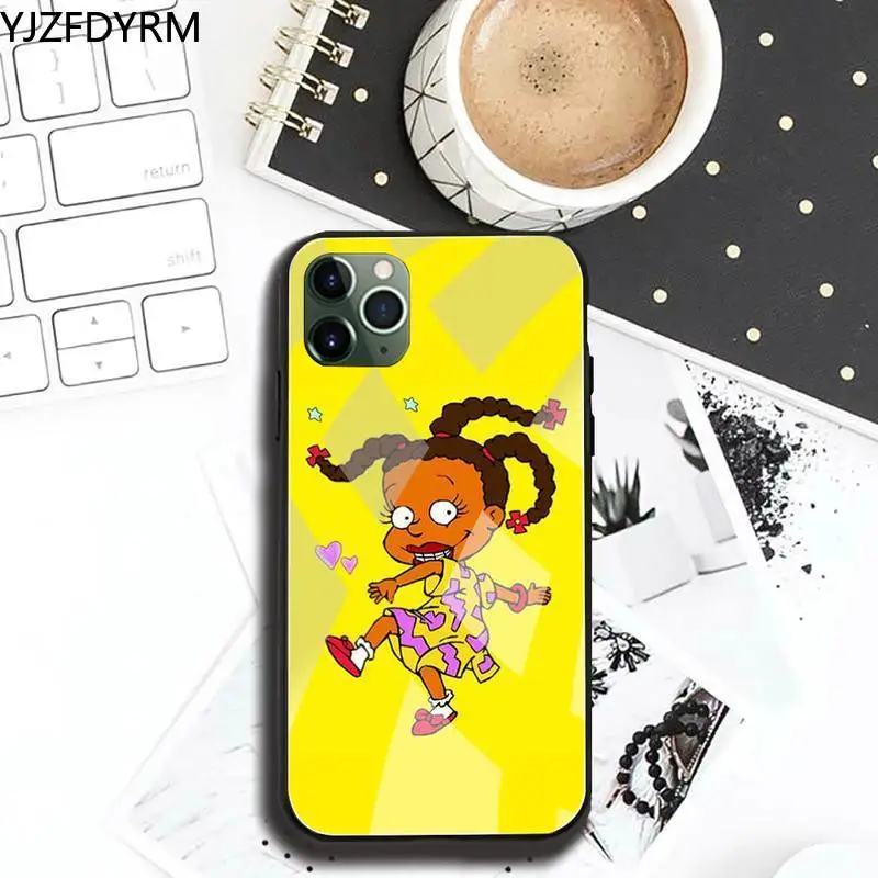

cartoon amine Rugrat Phone Case Tempered Glass For iPhone 11 Pro XR XS MAX 8 X 7 6S 6 Plus SE 2020 case