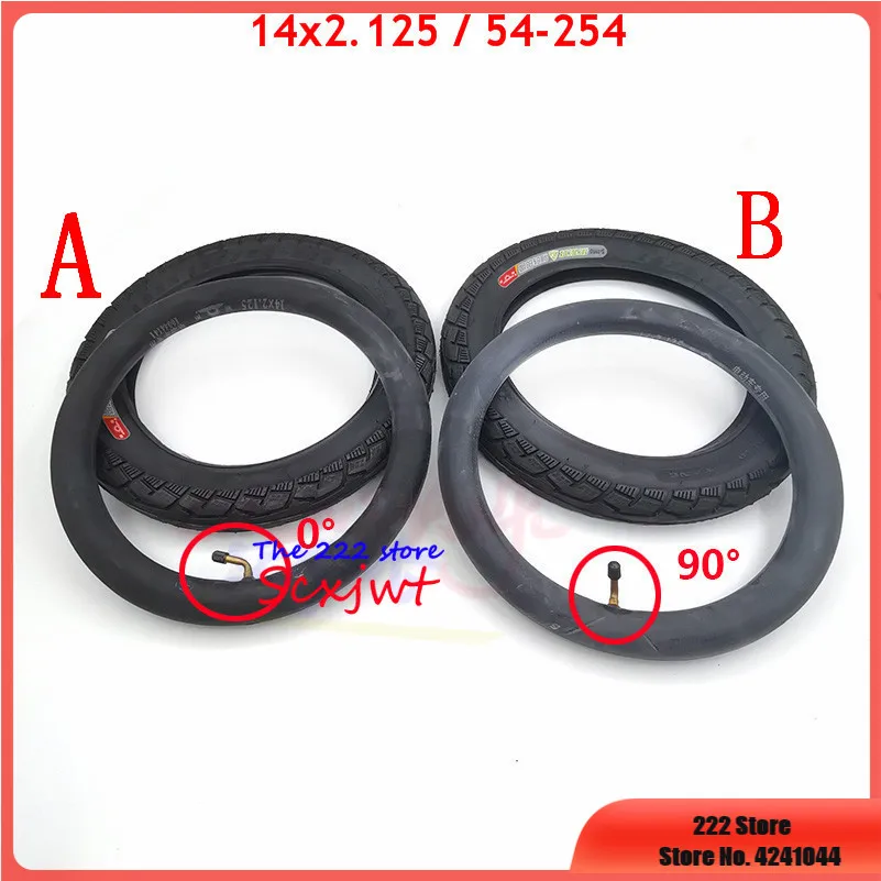 

High Quality Electric Bicycle Tires 14x2.125 54-254 Inch Electric Bicycle Tyres Bike Tube Tyre Whole Sale Use 14*2.125