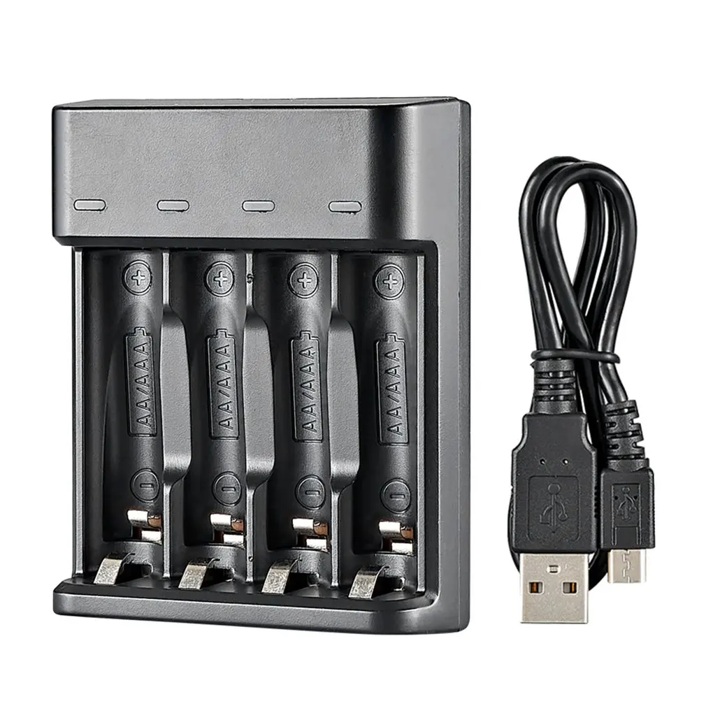 

Multi-function Intelligent 4-slot 1.2V Charging USB Charger Portable Electronic Multi-Compatible AA/AAA Battery USB Charger