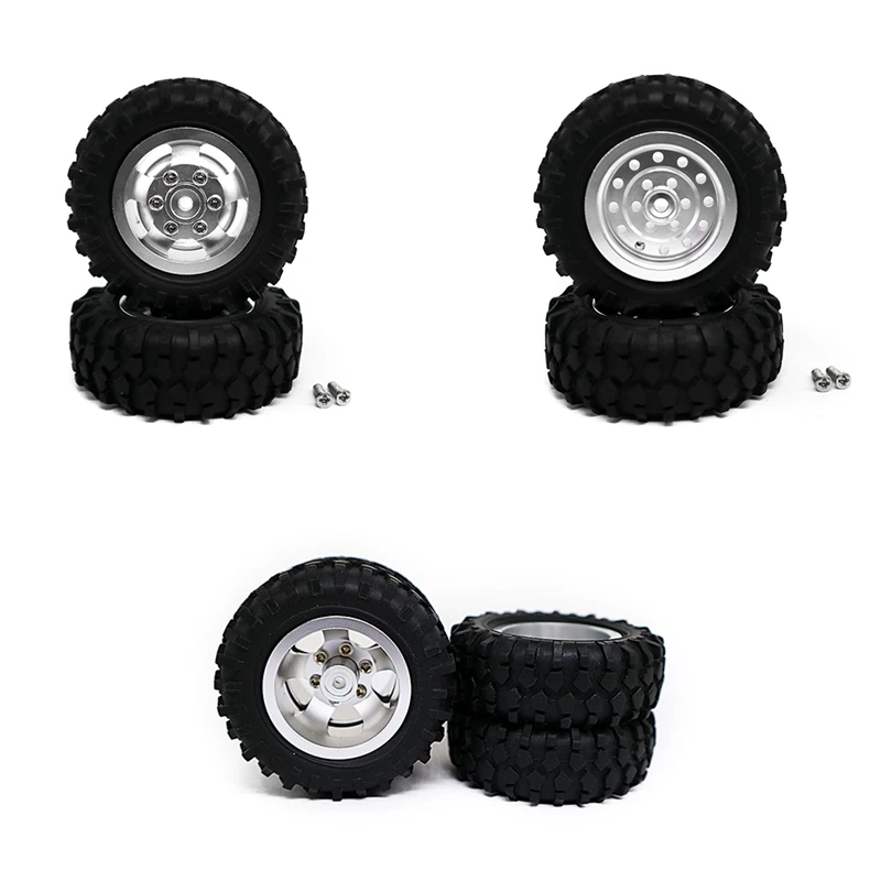 

Wheel with Rubber Tire Tyre 5mm Hex for WPL D12 1/10 RC Car Upgrade