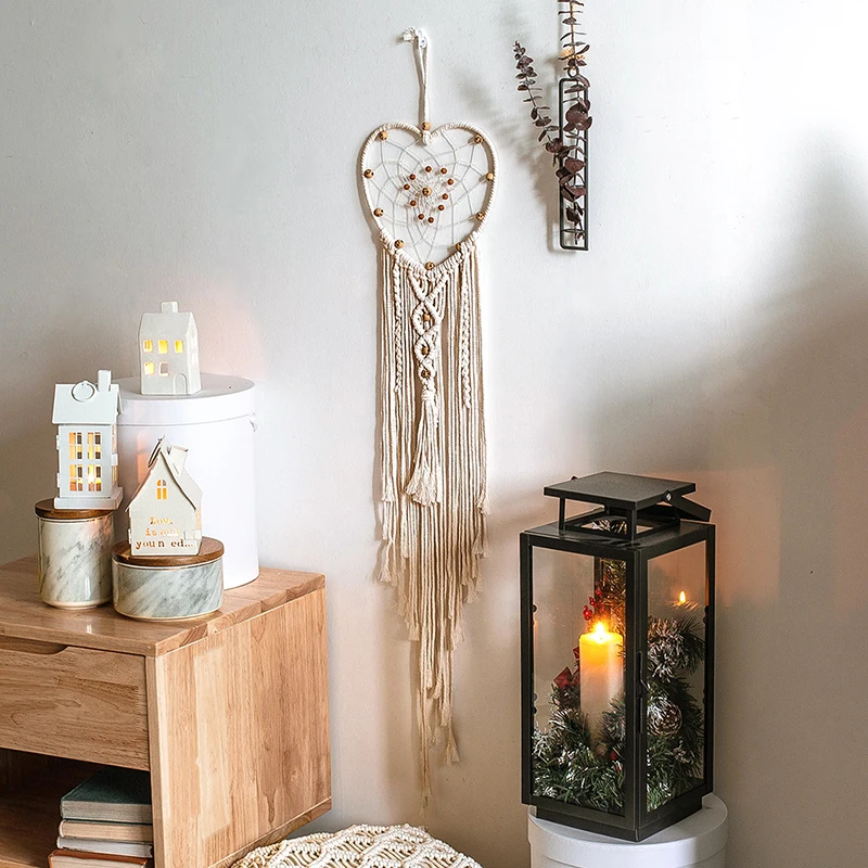 

Wall Hanging Dream Catcher Macrame Bohemian Home Decor Girls Kids Nursery Christmas Ornament Decoration for Christmas Gifts