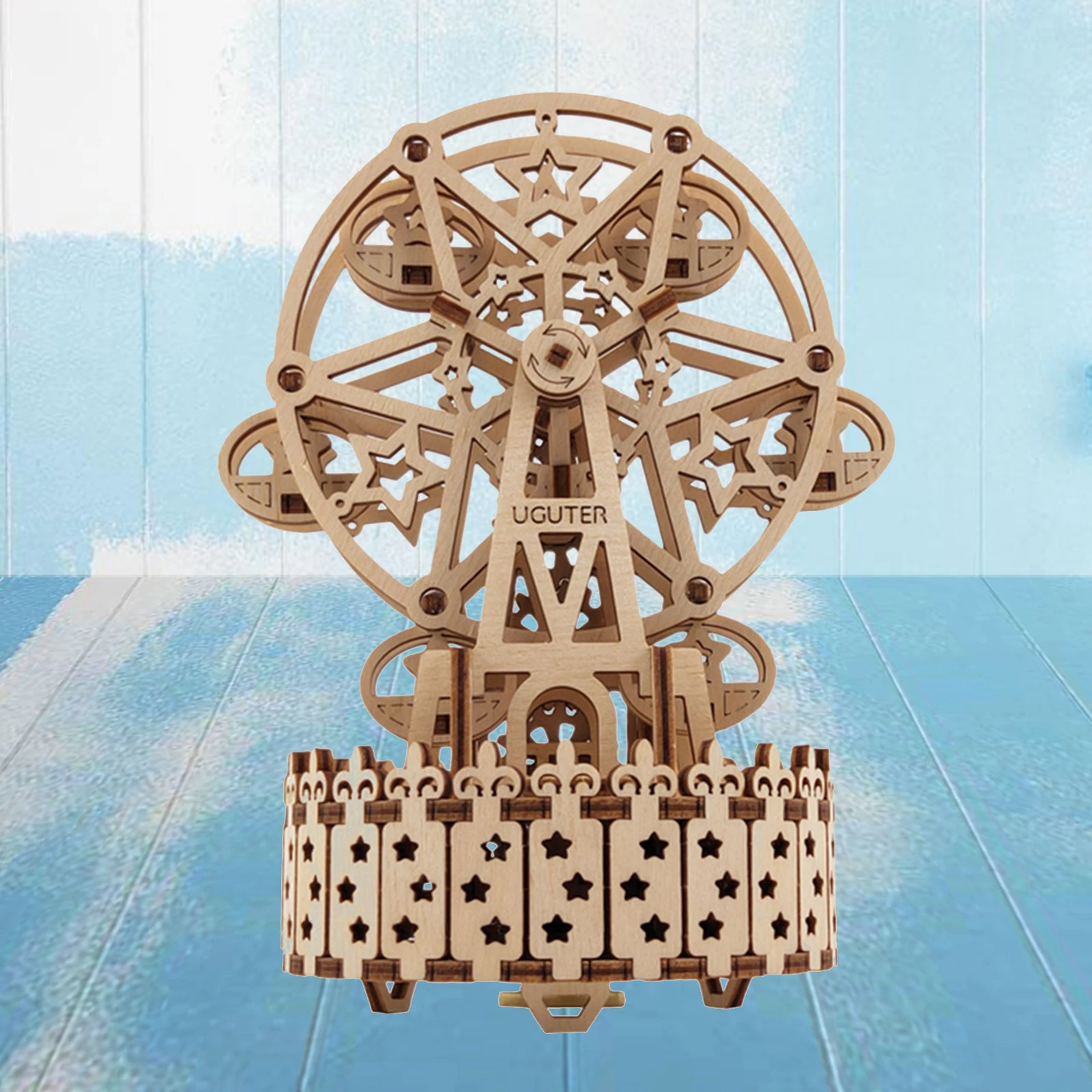 

Exquisite 3D Wooden Puzzle Music Box Jigsaw Kit Toy Gift for Kids Adults