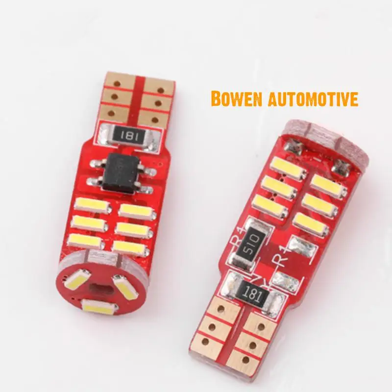 

LD 2X New decoding width indicator T10 4014 15smd width indicator highlight l reading lamp license plate lamp instrument lamp