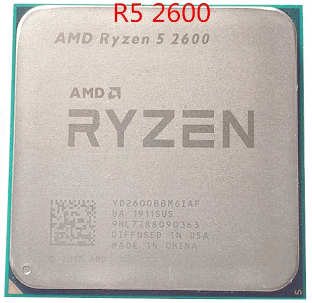 Процессор AMD Ryzen 5 2600 R5 2600 3,4 ГГц шестиядерный двенадцати ядерный процессор 65 Вт Процессор YD2600BBM6IAF Socket AM4