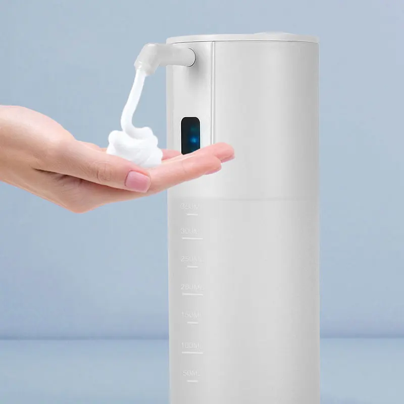 Dispensador de jabón de escritorio para baño, máquina de lavado de manos de espuma con detección automática, de alta calidad, sin contacto, 350Ml