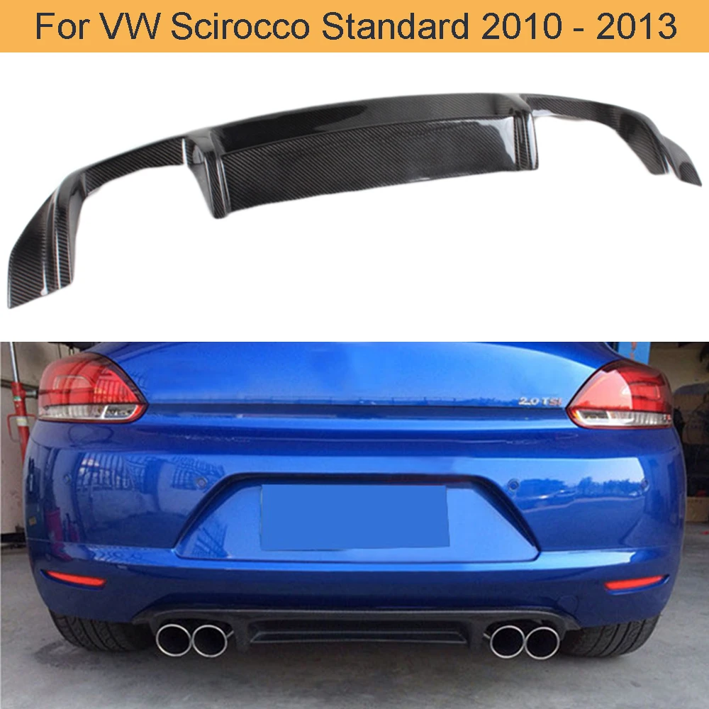 Губа диффузора заднего бампера из углеродного волокна для VW Scirocco Standard Only 2010 2013 Non R
