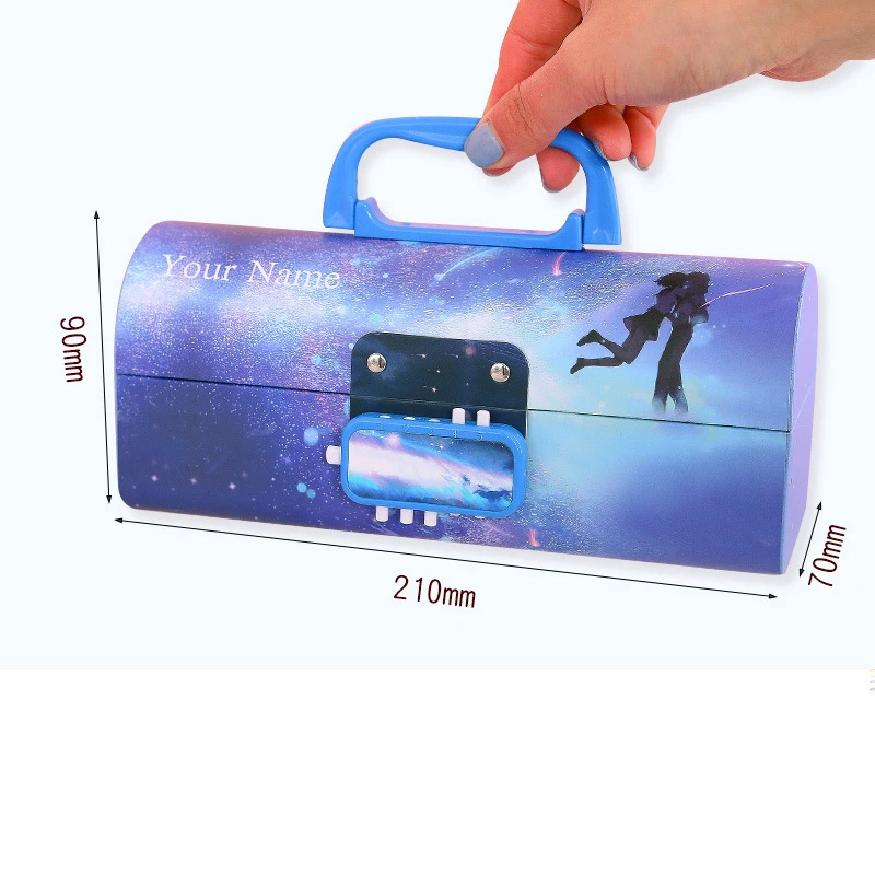 

Multifunctional With Code Lock Large Capacity Pencil Cases Creative Pencil Box Stationery Portable Office For Boys Girls School