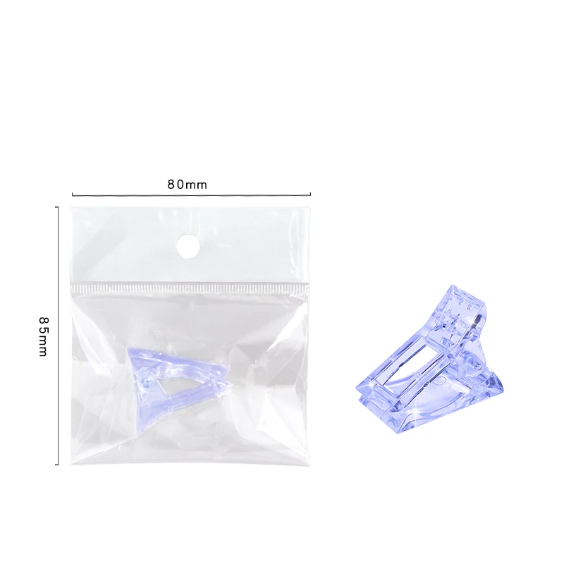 

1 Pcs Transparent Nail Clip Quick Building Gel Extension Assistant Tool Mold DIY Manicure Plastic Extension Clamp