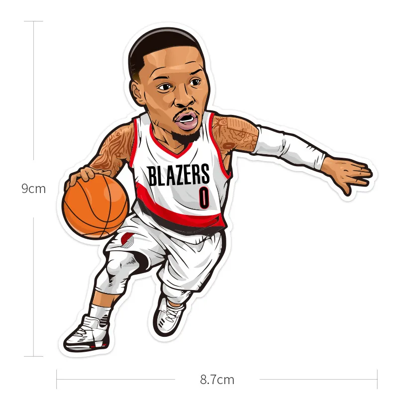 16 шт./компл. наклейки для игроков в спортивной корзине водонепроницаемые ПВХ