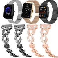 watch strap for xiaomi huami amazfit bip u pro s lite gts 2 2e 3 bracelet stainless steel watchband