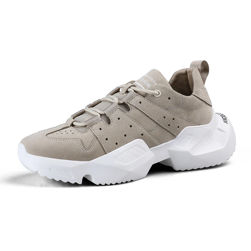 

Men Casual Sneakers Spring Autumn Male Leather chunky Running Shoes Fashion Footwear Comfortable Walking Shoes Zapatos De Hombre