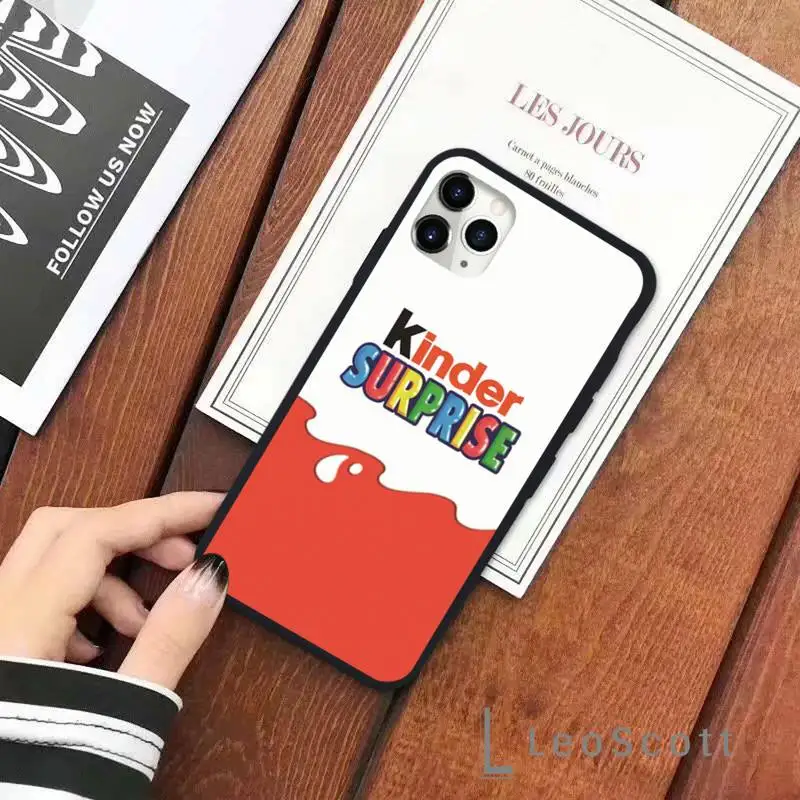 

New Trolly egg KINDER JOY Surprise Phone Case for iPhone 11 12 pro XS MAX 8 7 6 6S Plus X 5S SE 2020 XR Soft silicone