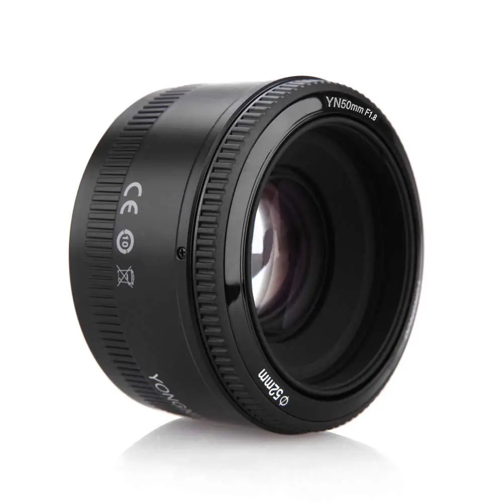 YONGNUO YN50mm F1.8 EF EOS 50 мм AF MF объектив камеры с большой апертурой в черном цвете для Canon