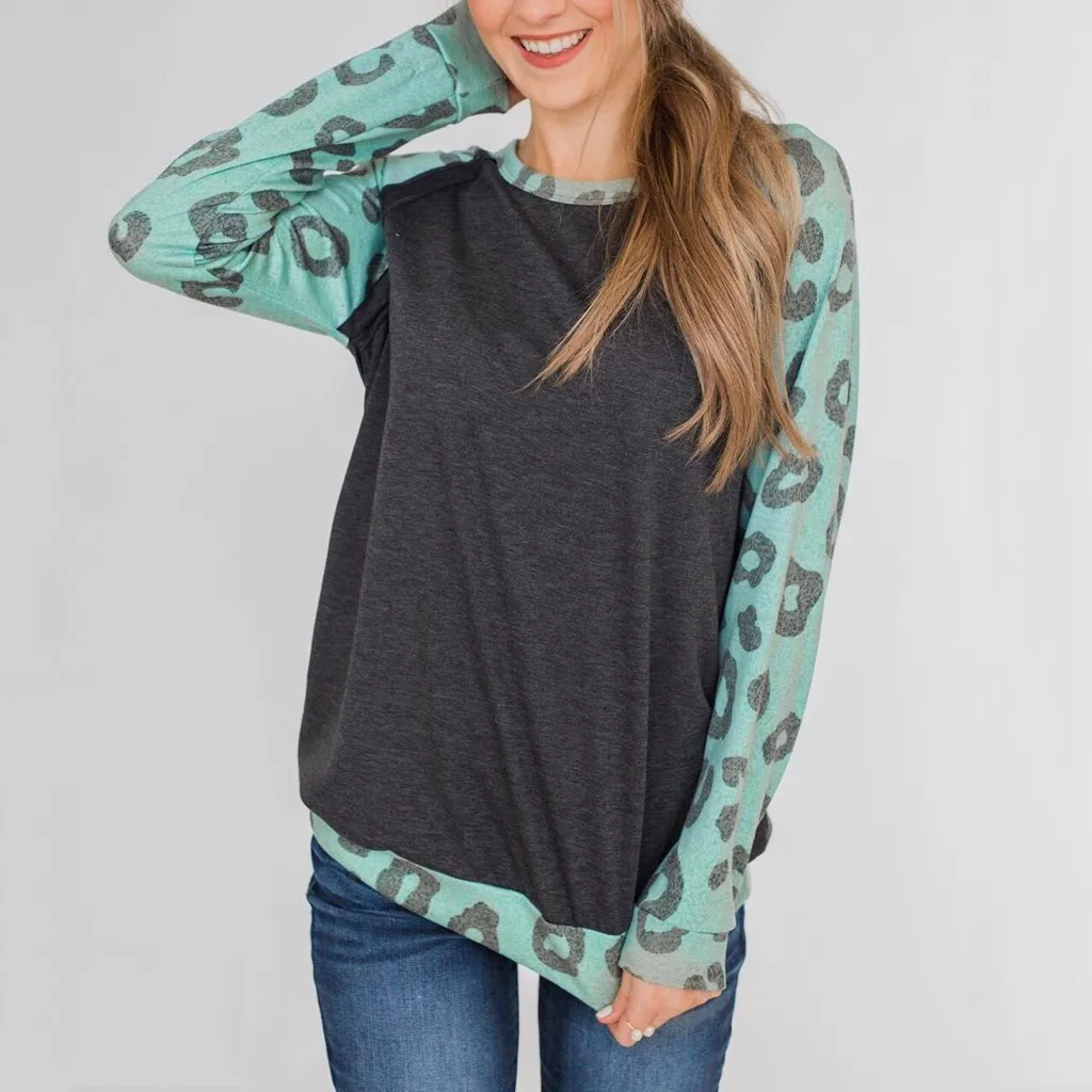 Футболки с длинными рукавами розовая синяя футболка принтом женская