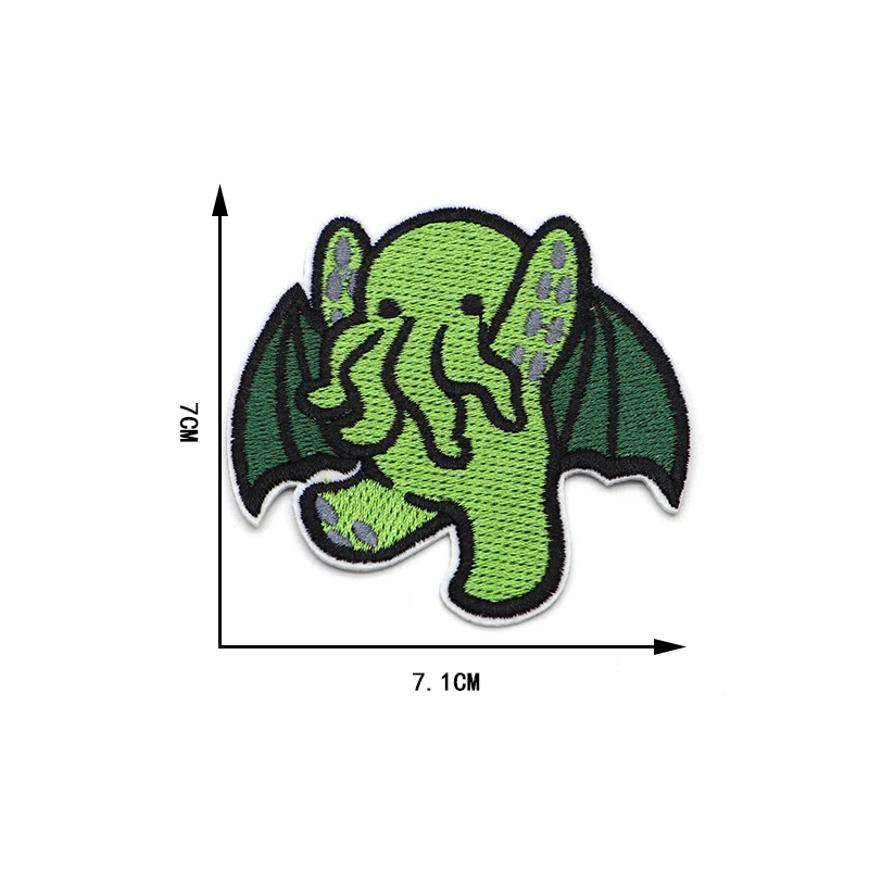 Нашивки с вышивкой в стиле аниме Cthulu креативные нашивки аппликацией для одежды