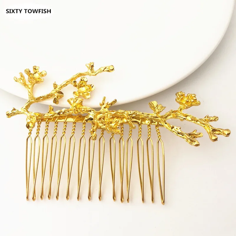 56X92 мм сплав золото/серебро/подвеска золотого цвета причудливые волосы ветки