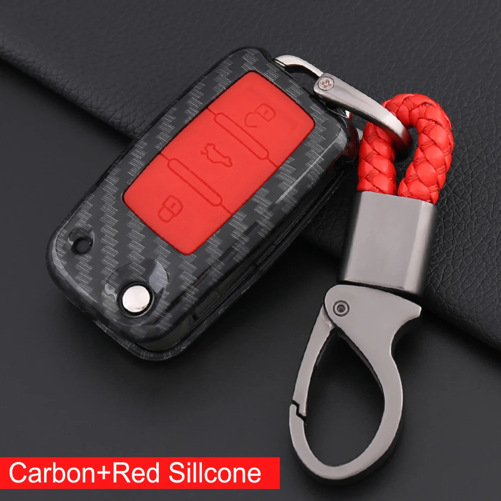 Автомобильный складывающийся силиконовый + ABS чехол для ключей VW Volkswagen polo passat b5 golf