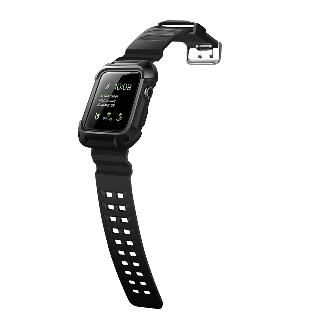 Прочный Защитный чехол для наручных часов Apple Watch 38 мм, 42 мм, мягкий ремешок для TPU с крышкой чехол для наручных часов iWatch серии 3/2/1
