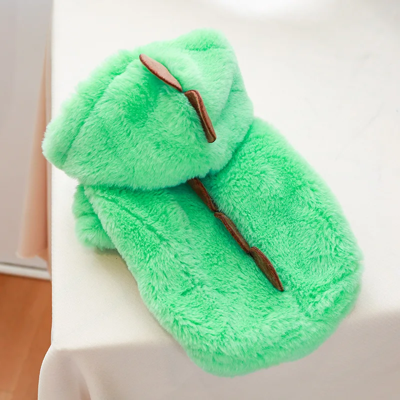 

Осенне-зимняя теплая одежда для домашних животных, Забавный костюм маленького летающего дракона, мягкий флисовый свитер для маленьких соба...