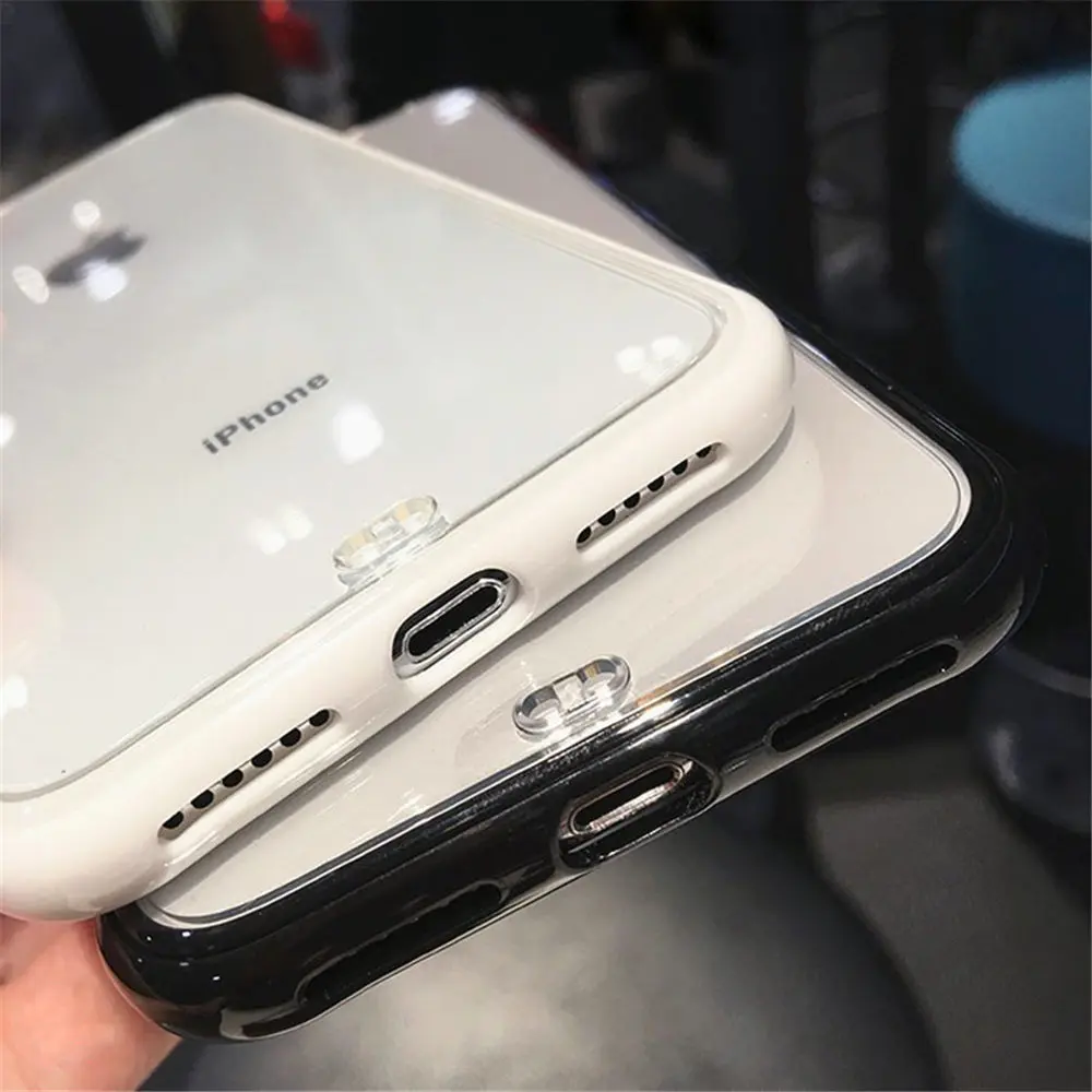 Lovebay противоударный бампер прозрачный силиконовый чехол для телефона iPhone 11 Pro X XR XS Max 7 8 6 6s Plus Прозрачная мягкая задняя крышка