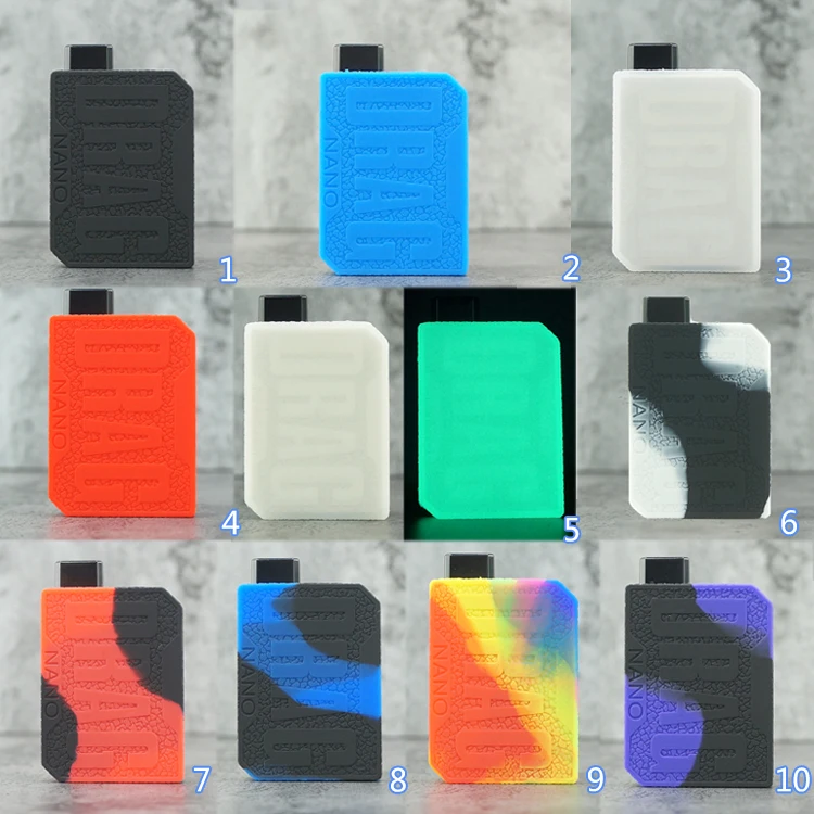 2pcs Protective Silicone case for VOOPOO Drag NANO Mod Vape kit texture skin rubber sleeve cover fit   drag nano enlarge