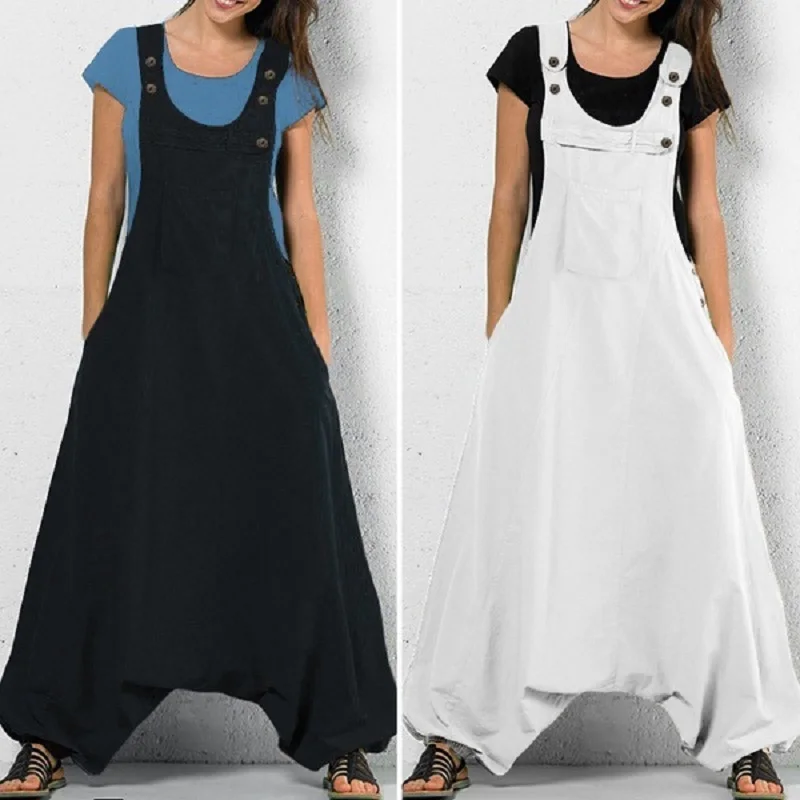 Комбинезон женский без рукавов с боковым карманом |