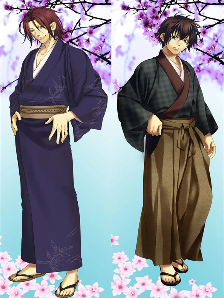 Аниме Hakuouki Dakimakura красивый мальчик Saito Hajime Otaku обнимающая Подушка Наволочка